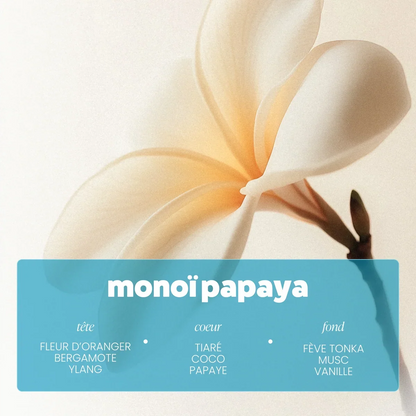 Brume parfumée corps et cheveux Monoï Papaya - Paalm Cosmetics