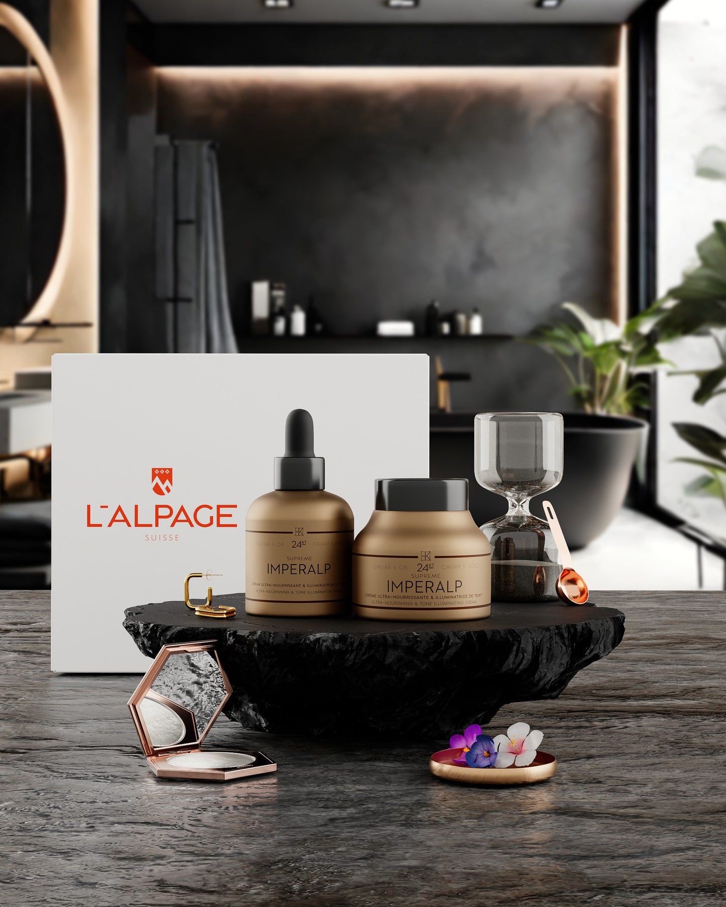 Coffret Cadeau Crème Caviar & Or + Sérum Caviar & Or Imperalp