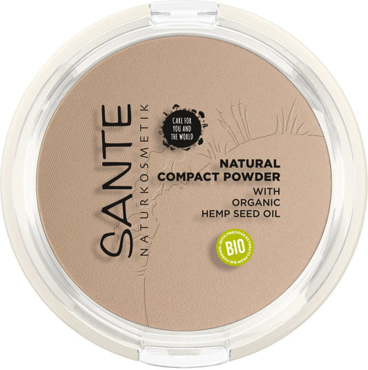 Sante - Natural Compact Powder 02 Neutral Beige - Vegan & Gluten-Free 🌿✨