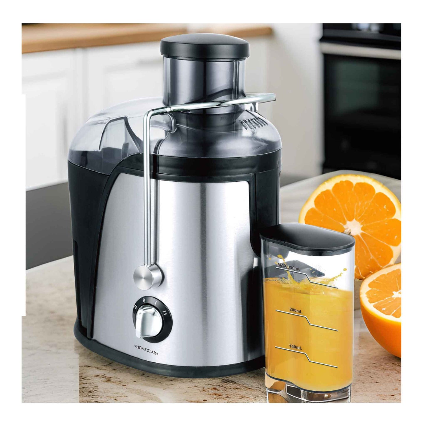 JE250-Multi Entsafter Mixer – Saftpresse aus Edelstahl für Obst & Gemüse