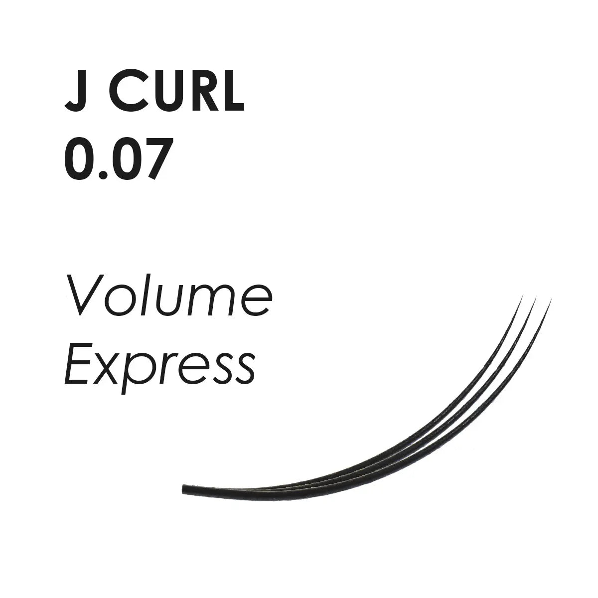 Wimpern Extensions aus Seide - Volume Express J-CURL