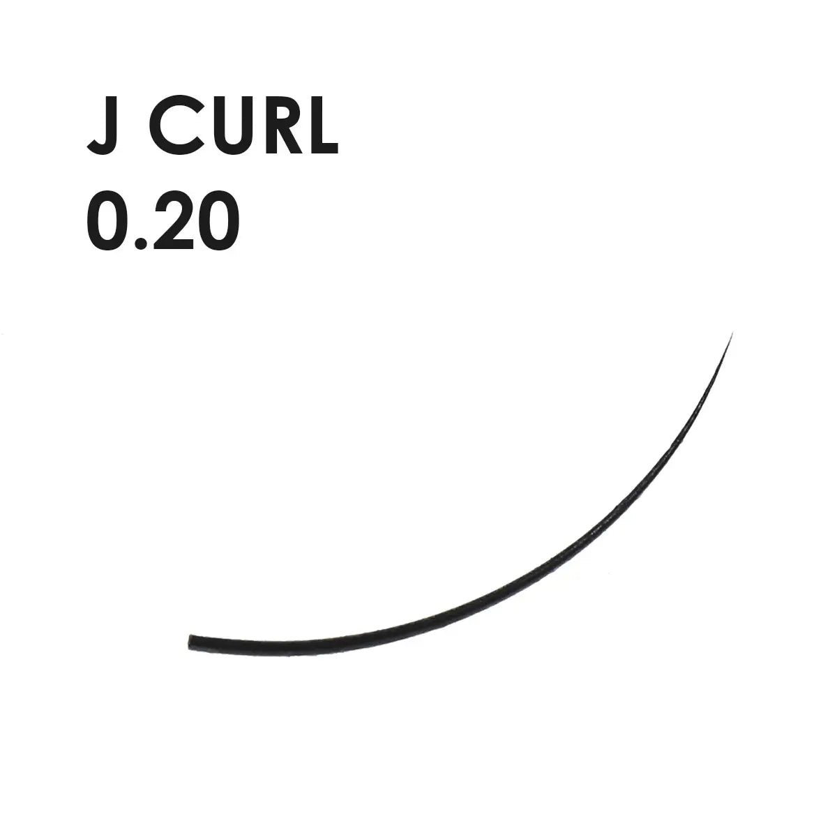 extensions de cils en soie - j-curl