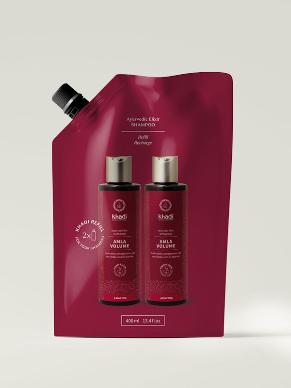 KHADI Shampoo Amla Volume  Refill 400ml