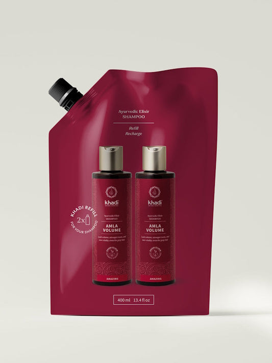 KHADI Shampoo Amla Volume  Refill 400ml
