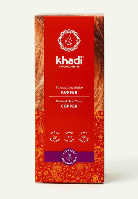 Khadi - Copper Plant-Based Hair Dye - Vibrant Color 🌿✨
