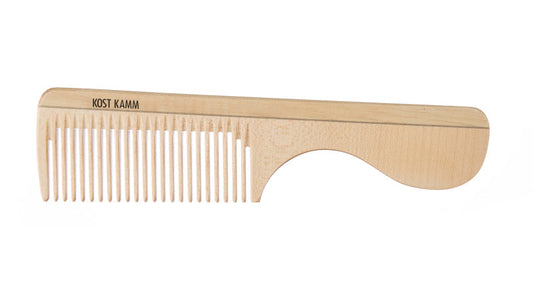Kostkamm - Wooden Handle Comb, Coarse 18cm - Natural Hair Care 🌿