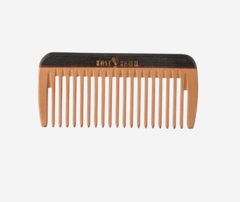 Kostkamm - Mini Pocket Comb Wood Colorful 8cm - Perfect for Travel ✨👜