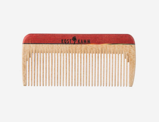 Kostkamm - Mini Wooden Pocket Comb - Vibrant 8cm 🌈