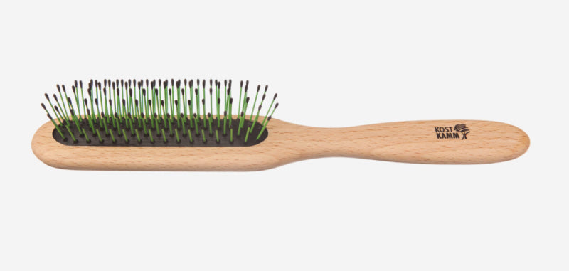 Kostkamm - Narrow Beechwood Wire Brush - Smooth Styling 💇✨