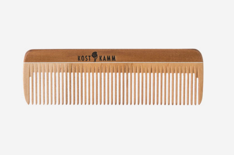 Kostkamm - Mini Pocket Comb Wood Fine 10cm - Perfect Travel Companion! ✨🌿