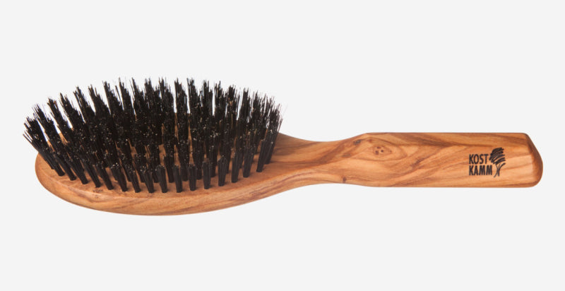 Kostkamm - Olive Wood Hairbrush Oval - Natural Beauty Tool 🌿✨