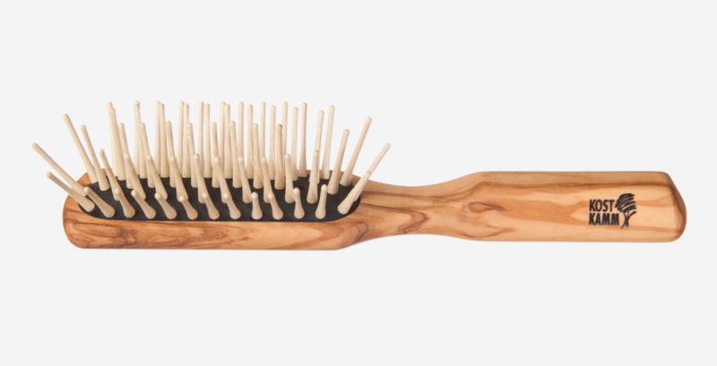 Kostkamm - Long Hair Wooden Brush - Natural Elegance 🌿✨