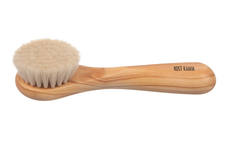 Kostkamm - Facial Brush with Handle - Premium Olive Wood 🌿✨