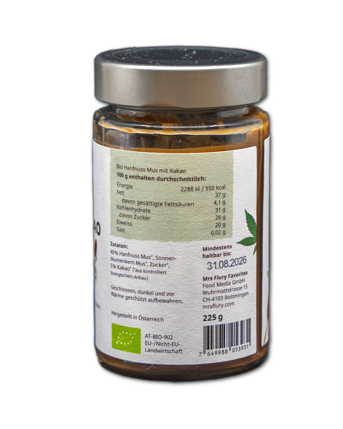 Bio Hanf Kakao Creme 225g