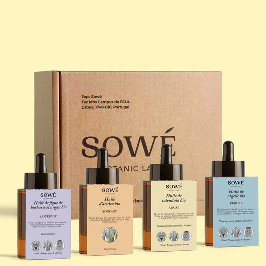 Kit soin naturel de la peau pour toute la famille 4x50ml - SOWÉ Botanic Lab