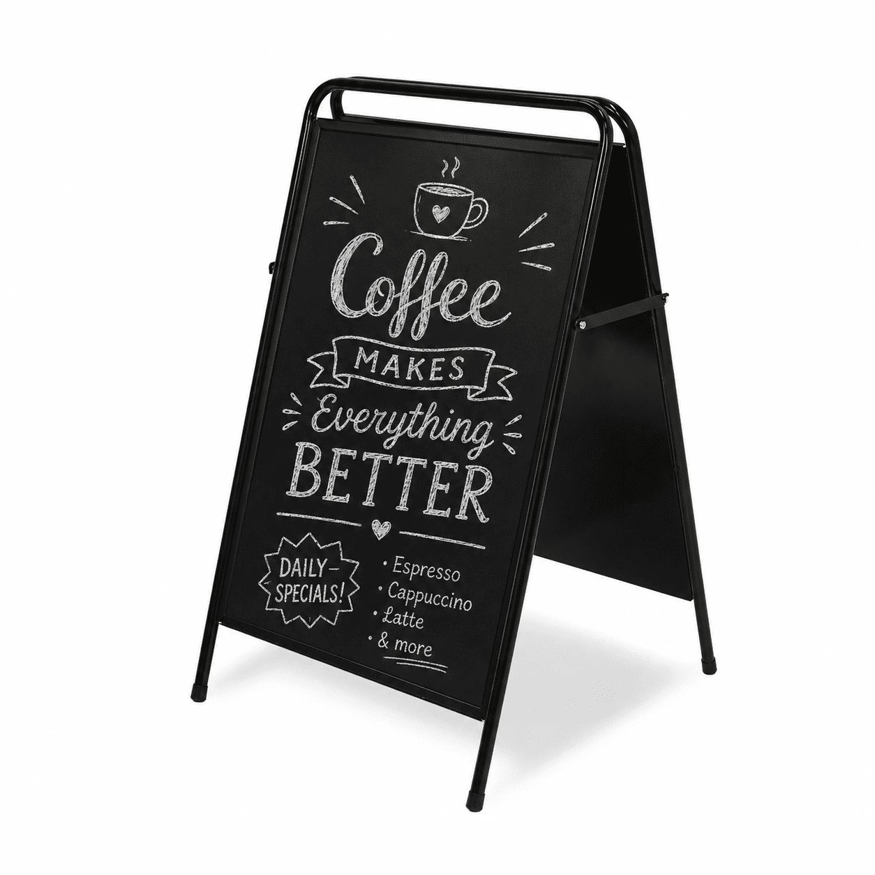 Kundenstopper „Stelo“ DIN A1, Schwarz