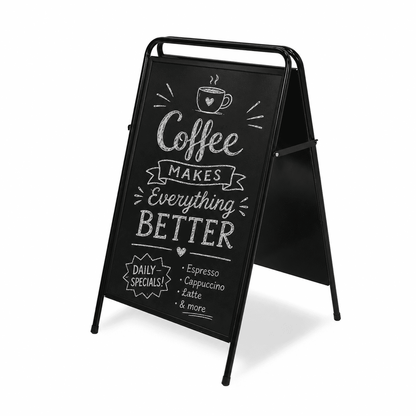 Kundenstopper „Stelo“ DIN A1, Schwarz