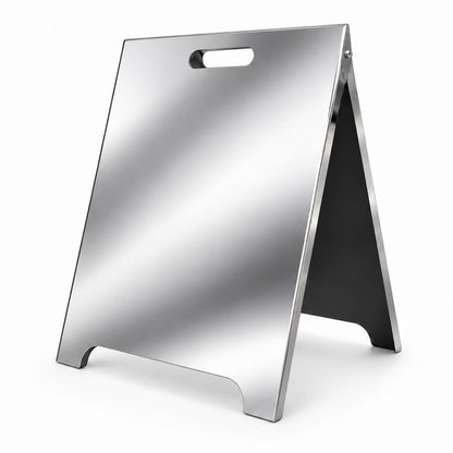 Kundenstopper Spiegeloptik, 60x90cm, Indoor