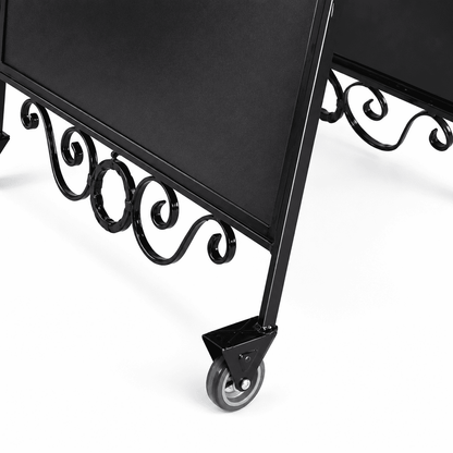 Heritage Sign Antik – Kundenstopper mit Kreidetafel & Rollen
