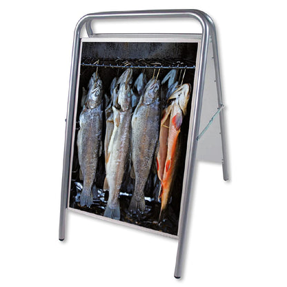 Kundenstopper Stahlrohr Deluxe, Outdoor
