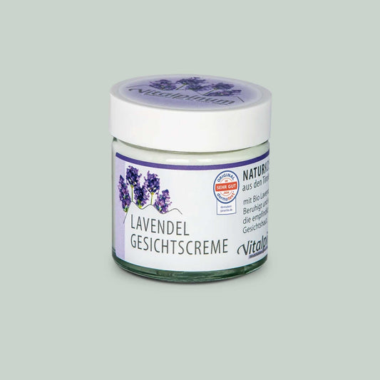 Unterweger Lavendel Gesichtscreme 50ml – Naturkosmetik mit ätherischem Lavendelöl für empfindliche & sensible Haut