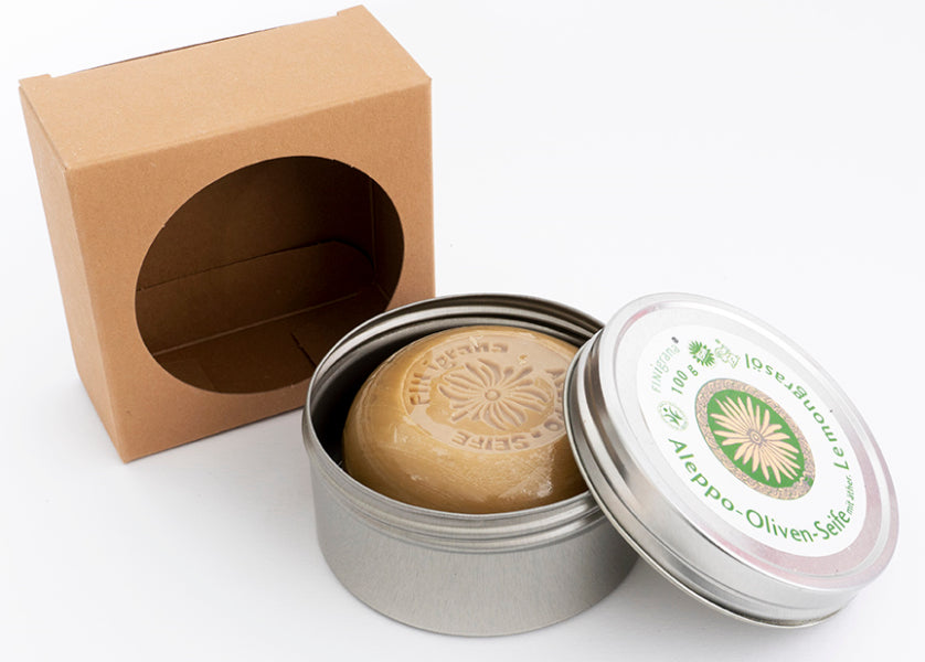 FINIGRANA - Aleppo Soap Lemongrass Round - Refreshing Vegan Care 🌿