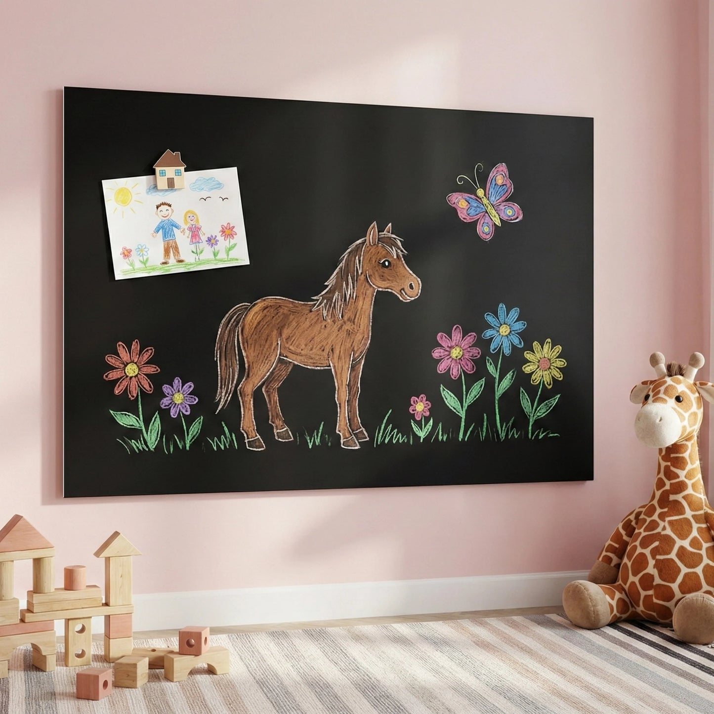Magnetische Wandkreidetafel nach Mass – Indoor