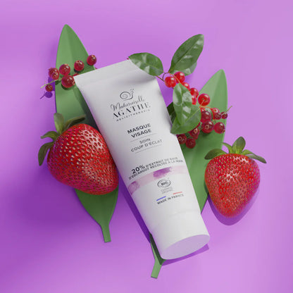 Masque éclat à la bave d'escargot bio - éclaircissant & unifiant - 75ml - Mademoiselle Agathe