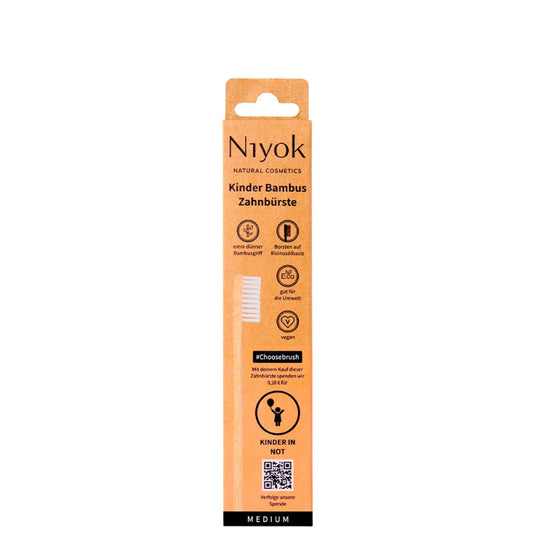 Niyok - Kinder Bamboo Toothbrush - Help Children in Need 🌿✨