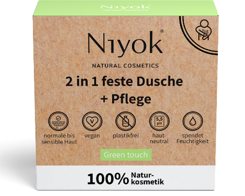 Niyok - Green Touch 2-in-1 Solid Shower & Care - Eco-Friendly Refresh 🌿🧼