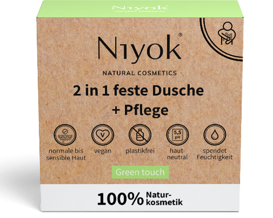 Niyok - Green Touch 2-in-1 Solid Shower & Care - Eco-Friendly Refresh 🌿🧼