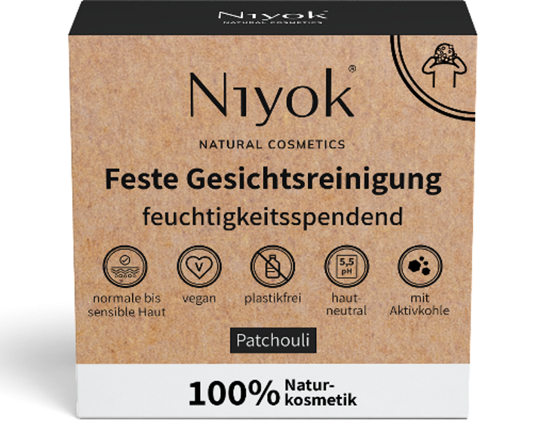 Niyok - Solid Facial Cleanser Patchouli - Deep Cleansing & Moisturizing 🌿✨