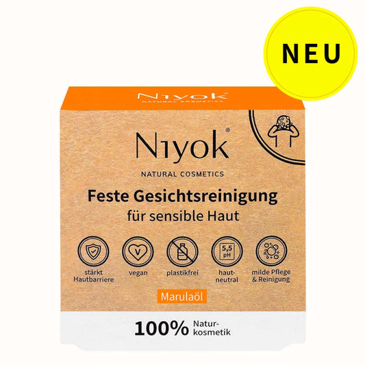 Niyok - Solid Facial Cleanser Marula Oil - Gentle Care for Sensitive Skin 🌿🧼