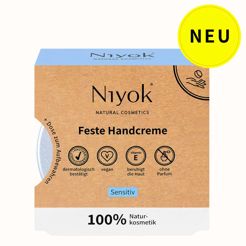 Niyok - Solid Hand Cream Sensitive - Natural Skincare 🌿✨
