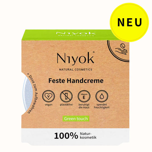Niyok - Solid Hand Cream Green Touch - Vegan & Eco-Friendly 🌿✨