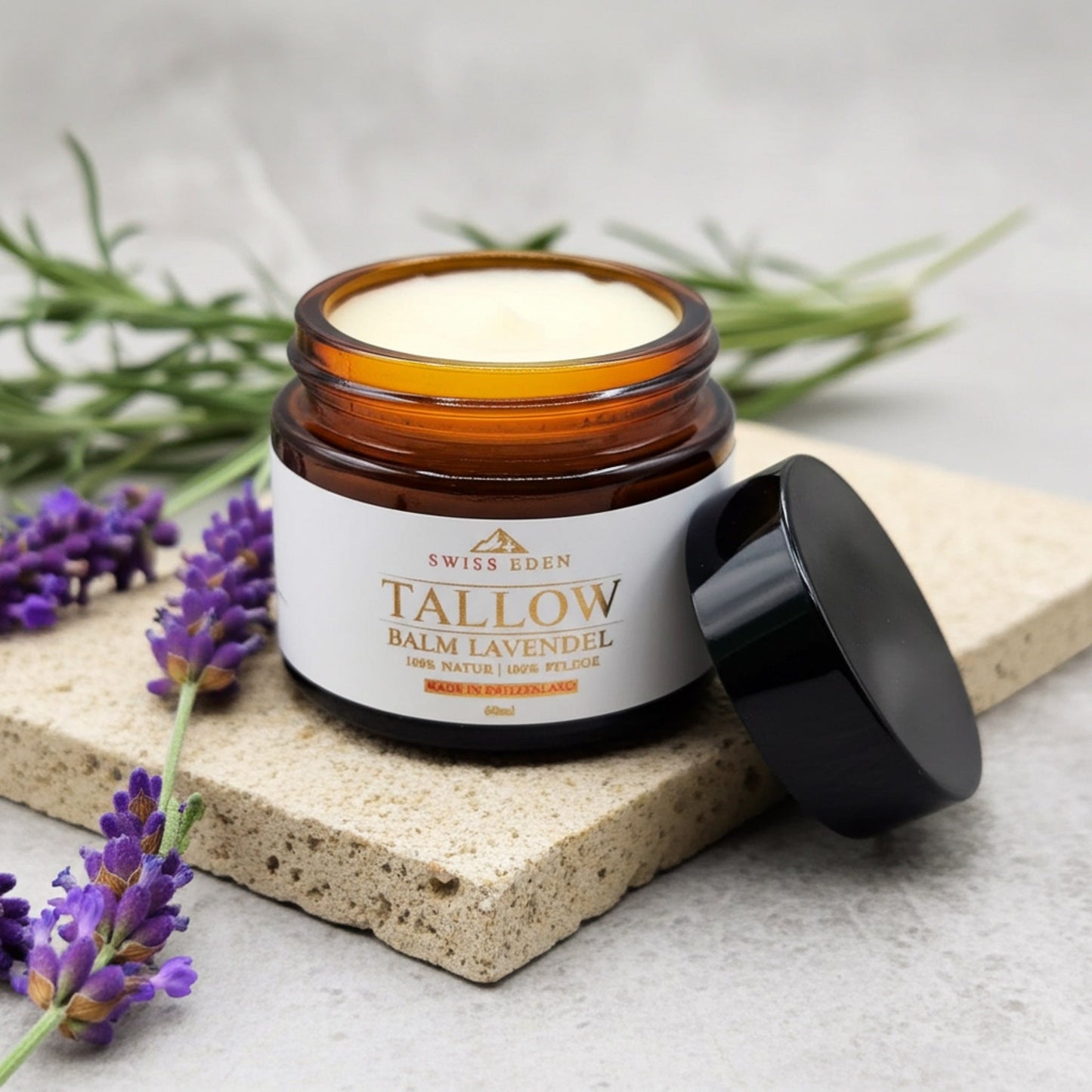 Schweizer Tallow Balm Lavendel – Demeter Bio-Rindertalg Naturbalsam von Swiss Eden