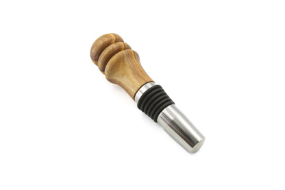 Unique olive wood bottle stopper