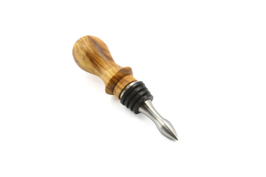 Unique olive wood bottle stopper