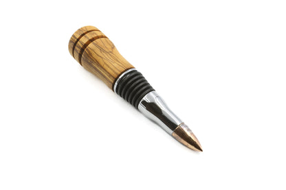 Unique olive wood bottle stopper