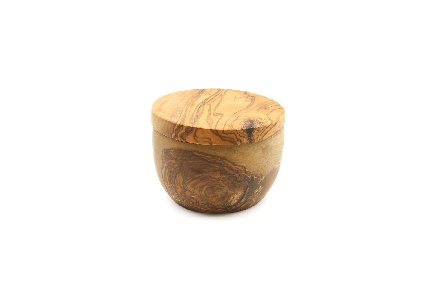 Olive wood salt and pepper keeper
