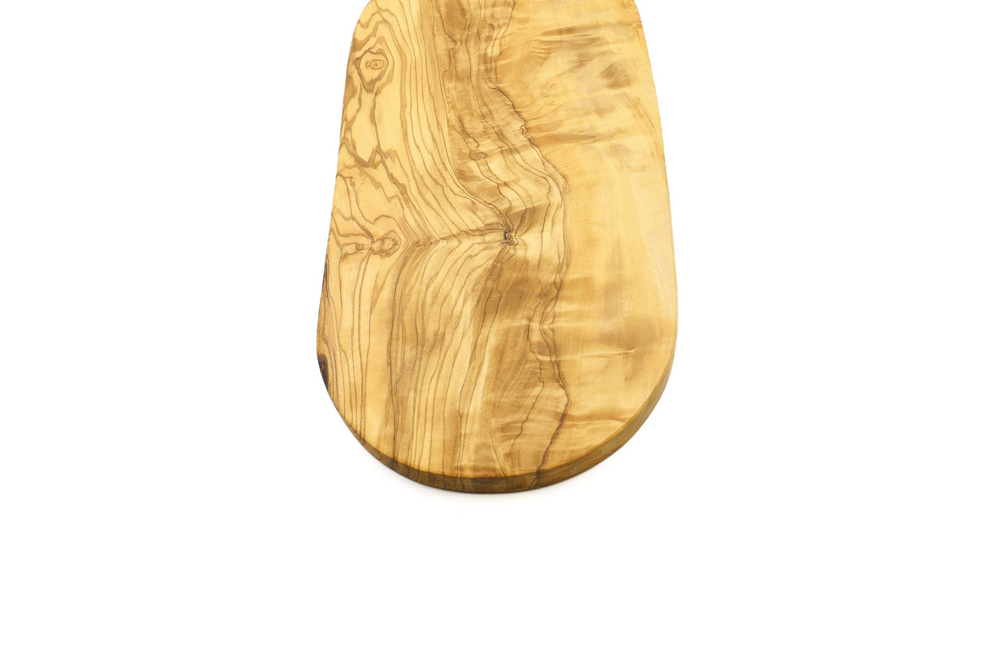 Olive wood cheese displaying tray