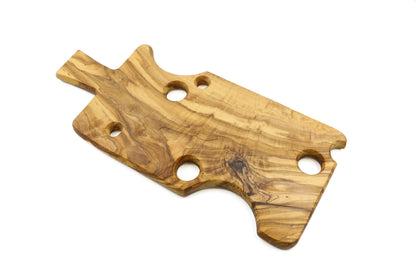 Unusual olive wood cheese board in cheese design