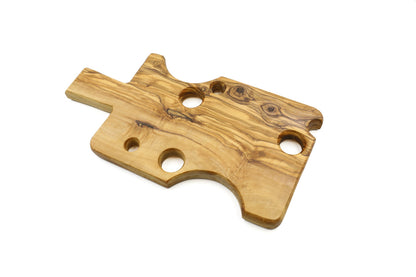 Unusual olive wood cheese board in cheese design