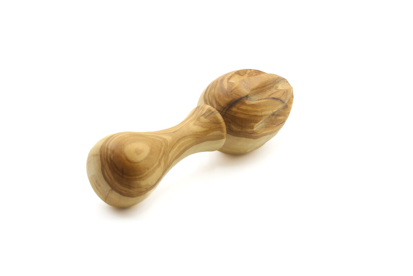 Olive wood lemon reamer, vintage citrus squeezer