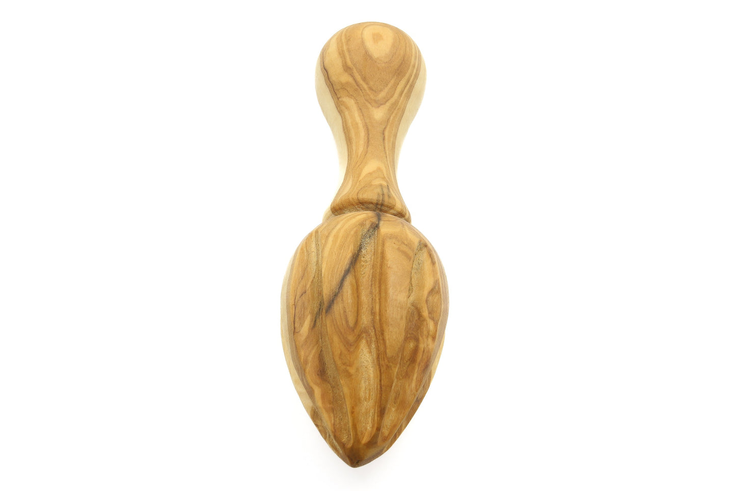 Olive wood lemon reamer, vintage citrus squeezer