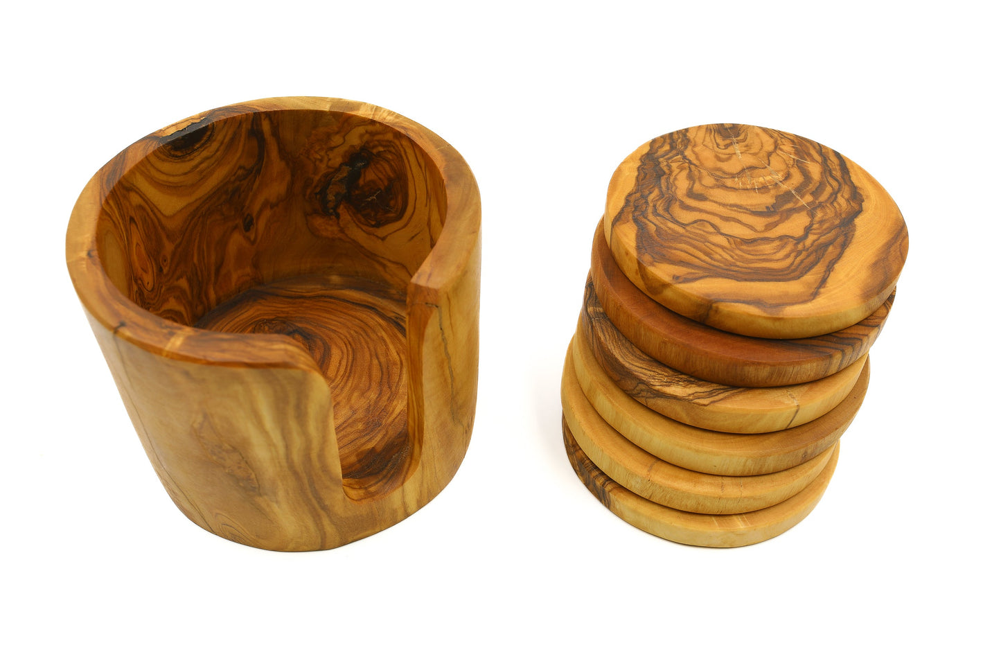 Olive wood coaster, trivet