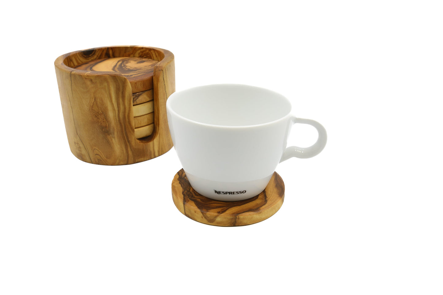 Olive wood coaster, trivet