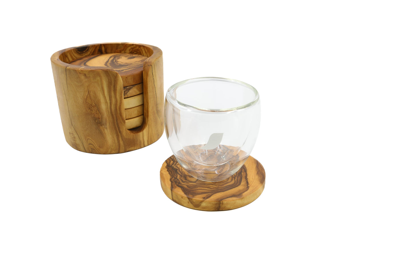 Olive wood coaster, trivet