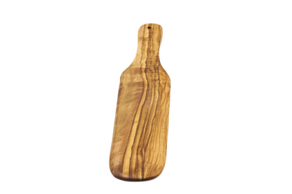 Olive wood crêpe/pancake flipper, long plain spatula
