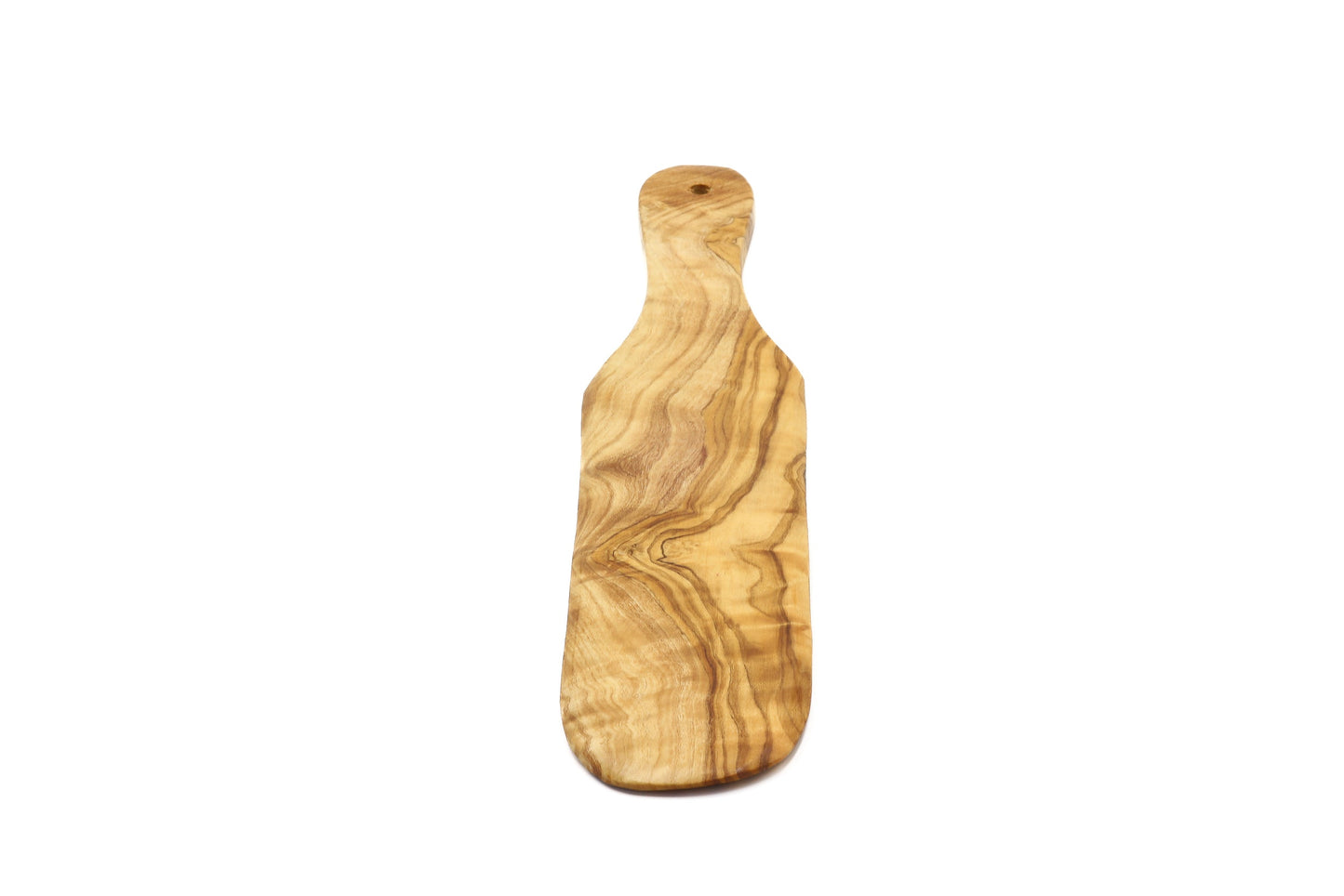 Olive wood crêpe/pancake flipper, long plain spatula